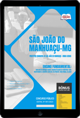 Apostila Prefeitura de São João do Manhuaçu - MG em PDF - Ensino Fundamental 2024