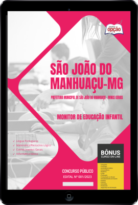 Apostila Prefeitura de São João do Manhuaçu - MG em PDF - Monitor de Educação Infantil 2024