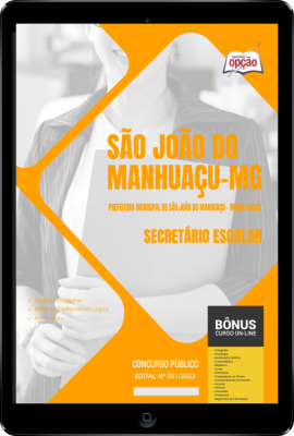 Apostila Prefeitura de São João do Manhuaçu - MG em PDF - Secretário Escolar 2024