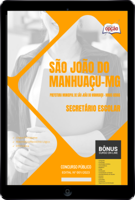 Apostila Prefeitura de São João do Manhuaçu - MG em PDF - Secretário Escolar 