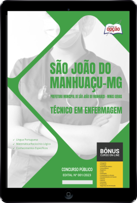 Apostila Prefeitura de São João do Manhuaçu - MG em PDF - Técnico em Enfermagem 