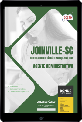 Apostila Prefeitura de Joinville - SC em PDF - Agente Administrativo 