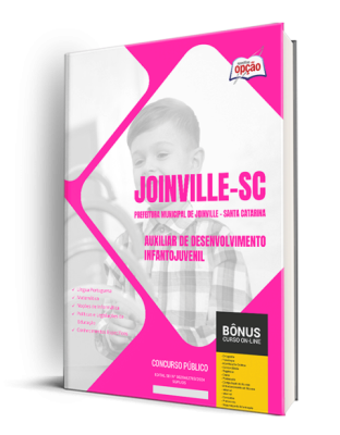 Apostila Prefeitura de Joinville - SC 2024 - Auxiliar de Desenvolvimento Infantojuvenil
