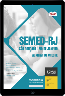 Apostila SEMED São Gonçalo - RJ em PDF - Auxiliar de Creche 
