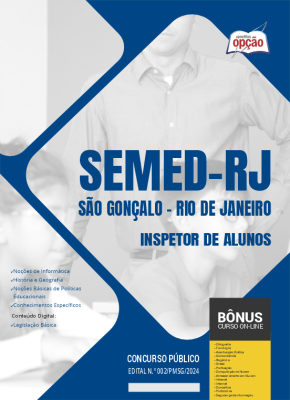 Apostila SEMED São Gonçalo - RJ 2024 - Inspetor de Alunos