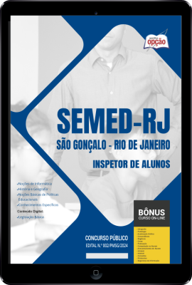 Apostila SEMED São Gonçalo - RJ em PDF - Inspetor de Alunos 2024
