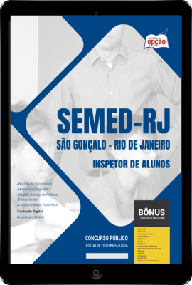 Apostila SEMED São Gonçalo - RJ em PDF - Inspetor de Alunos 