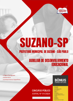 Apostila Prefeitura de Suzano - SP 2024 - Auxiliar de Desenvolvimento Educacional