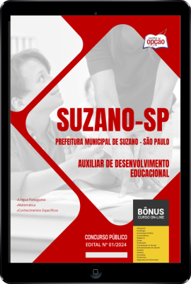 Apostila Prefeitura de Suzano - SP em PDF - Auxiliar de Desenvolvimento Educacional 2024