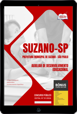 Apostila Prefeitura de Suzano - SP em PDF - Auxiliar de Desenvolvimento Educacional 