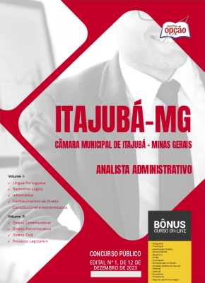Apostila Câmara de Itajubá - MG em PDF - Analista Administrativo 2024