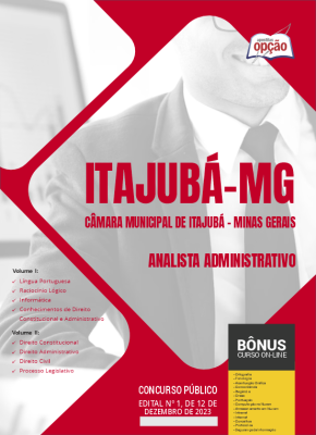 Apostila Câmara de Itajubá - MG em PDF - Analista Administrativo 