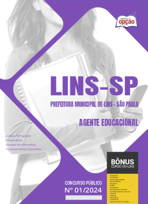 Apostila Prefeitura de Lins - SP 2024 - Agente Educacional