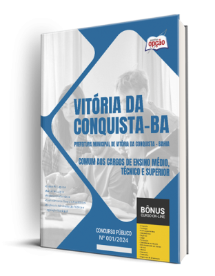 Apostila Prefeitura de Vitória da Conquista - BA 2024 - Comum aos Cargos de Ensino Médio, Técnico e Superior