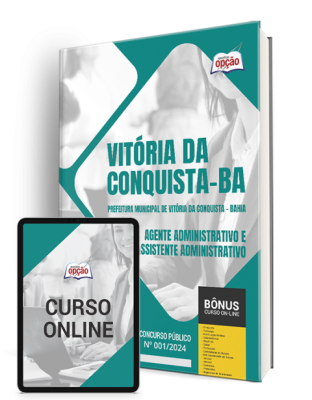 Apostila Prefeitura de Vitória da Conquista - BA 2024 - Agente Administrativo e Assistente Administrativo