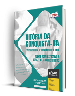 Apostila Prefeitura de Vitória da Conquista - BA 2024 - Agente Administrativo e Assistente Administrativo