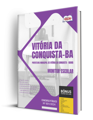 Apostila Prefeitura de Vitória da Conquista - BA 2024 - Monitor Escolar