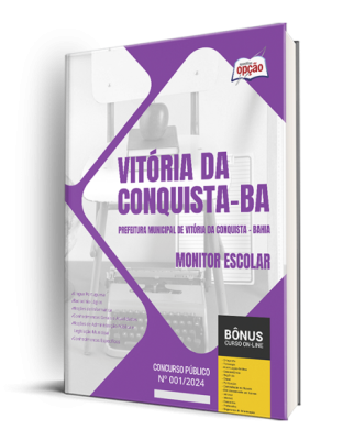 Apostila Prefeitura de Vitória da Conquista - BA  - Monitor Escolar