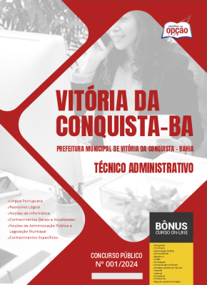 Apostila Prefeitura de Vitória da Conquista - BA  - Técnico Administrativo