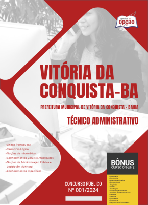 Apostila Prefeitura de Vitória da Conquista - BA 2024 - Técnico Administrativo