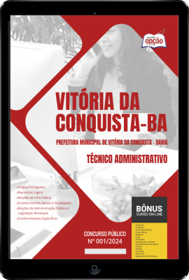 Apostila Prefeitura de Vitória da Conquista - BA em PDF - Técnico Administrativo 2024