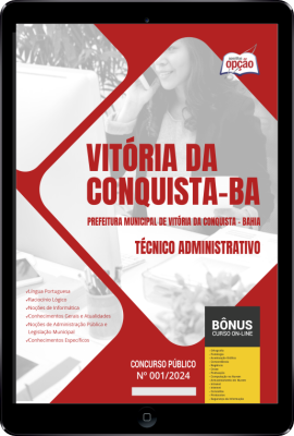 Apostila Prefeitura de Vitória da Conquista - BA em PDF - Técnico Administrativo 