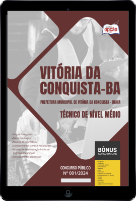 Apostila Prefeitura de Vitória da Conquista - BA em PDF - Técnico de Nível Médio 2024