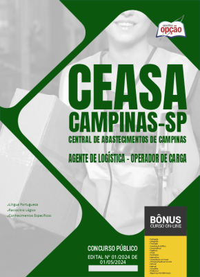 Apostila CEASA Campinas - SP em PDF - Agente de Logística - Operador de Carga 