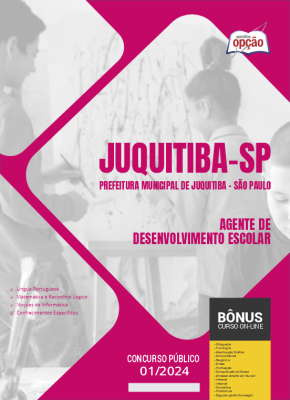 Apostila Prefeitura de Juquitiba - SP em PDF - Agente de Desenvolvimento Escolar 2024