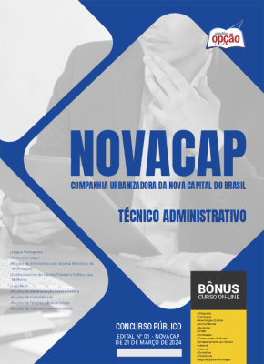 Apostila NOVACAP 2024 - Técnico Administrativo