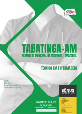 Apostila Prefeitura de Tabatinga - AM em PDF - Técnico em Enfermagem 2024