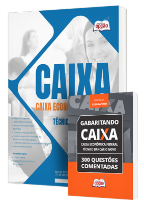Combo Impresso CAIXA - Técnico Bancário Novo (apostila + questões comentadas)