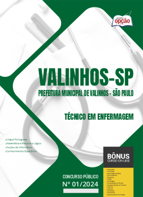 Apostila Prefeitura de Valinhos - SP em PDF - Técnico em Enfermagem 