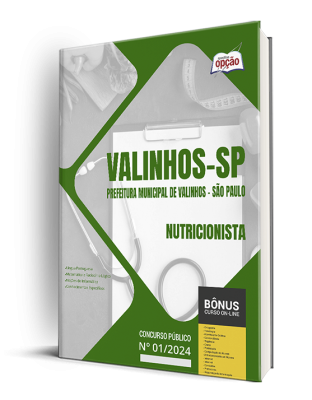 Apostila Prefeitura de Valinhos - SP 2024 - Nutricionista