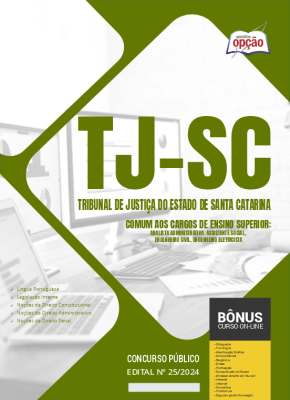 Apostila TJ-SC em PDF - Comum aos Cargos de Ensino Superior 2024