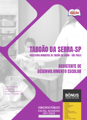 Apostila Prefeitura de Taboão da Serra - SP em PDF - Assistente de Desenvolvimento Escolar 