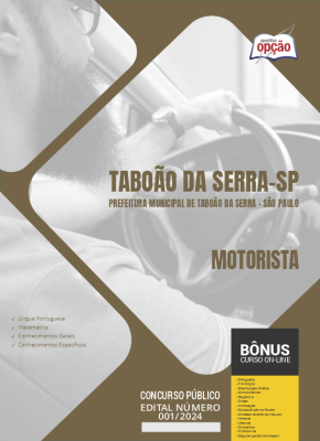 Apostila Prefeitura de Taboão da Serra - SP 2024 - Motorista