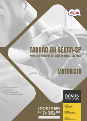 Apostila Prefeitura de Taboão da Serra - SP em PDF - Motorista 