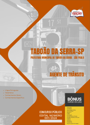 Apostila Prefeitura de Taboão da Serra - SP 2024 - Agente de Trânsito
