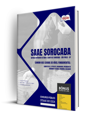 Apostila SAAE Sorocaba - SP 2024 - Comum aos Cargos de Nível Fundamental