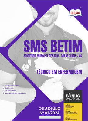 Apostila SMS BETIM - MG em PDF - Técnico em Enfermagem 2024