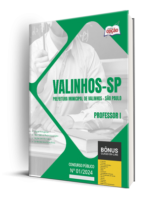 Apostila Prefeitura de Valinhos - SP 2024 - Professor I