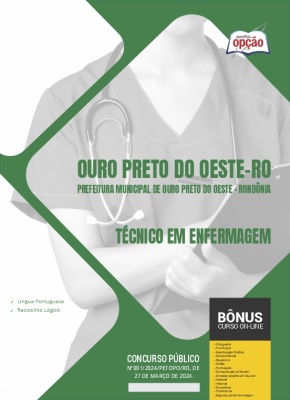 Apostila Prefeitura de Ouro Preto do Oeste - RO 2024 - Técnico em Enfermagem