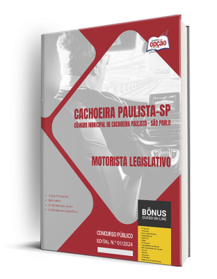 Apostila Câmara de Cachoeira Paulista - SP 2024 - Motorista Legislativo