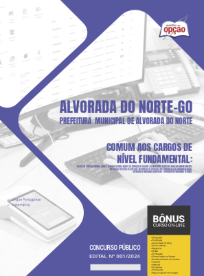 Apostila Prefeitura de Alvorada do Norte - GO em PDF - Comum aos Cargos de Nível Fundamental 2024