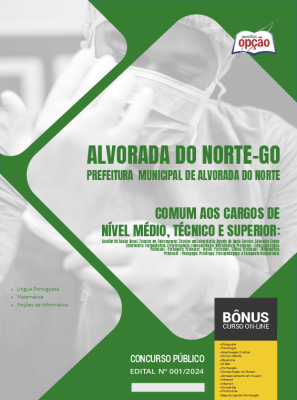 Apostila Prefeitura de Alvorada do Norte - GO 2024 - Comum aos Cargos de Nível Médio, Técnico e Superior