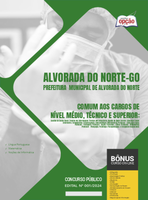 Apostila Prefeitura de Alvorada do Norte - GO em PDF - Comum aos Cargos de Nível Médio, Técnico e Superior 