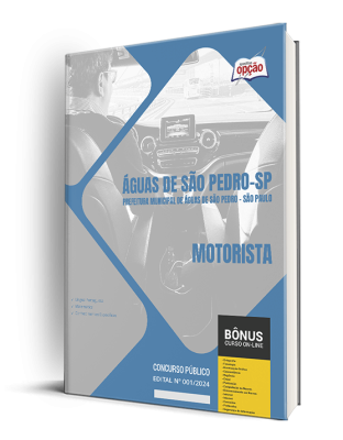 Apostila Prefeitura de Águas de São Pedro - SP  - Motorista