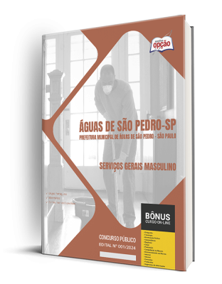 Apostila Prefeitura de Águas de São Pedro - SP 2024 - Serviços Gerais Masculino
