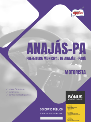 Apostila Prefeitura de Anajás - PA 2024 - Motorista